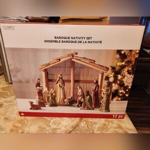 Celebrate It Baroque Nativity Set New In Box